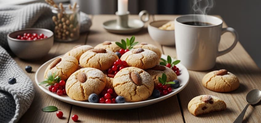 Glutenfria Småkakor med Mandelmjöl
