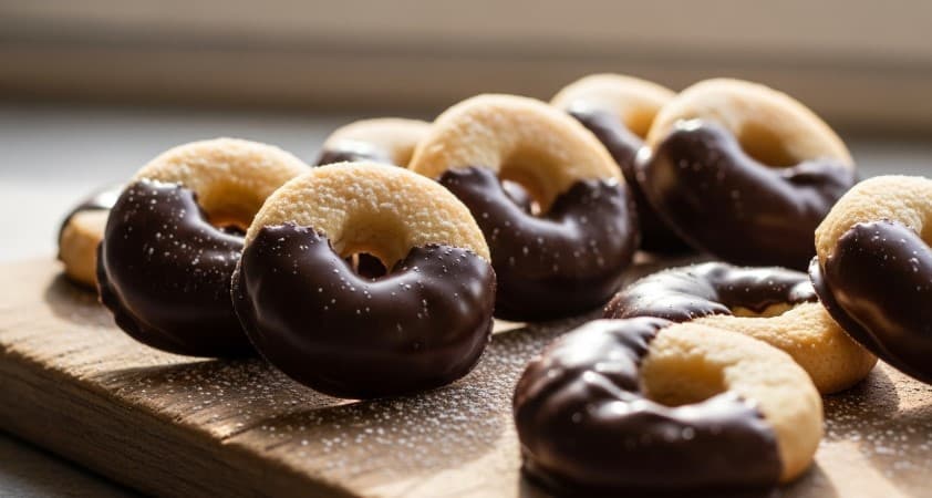 Småkakor Doppade i Choklad