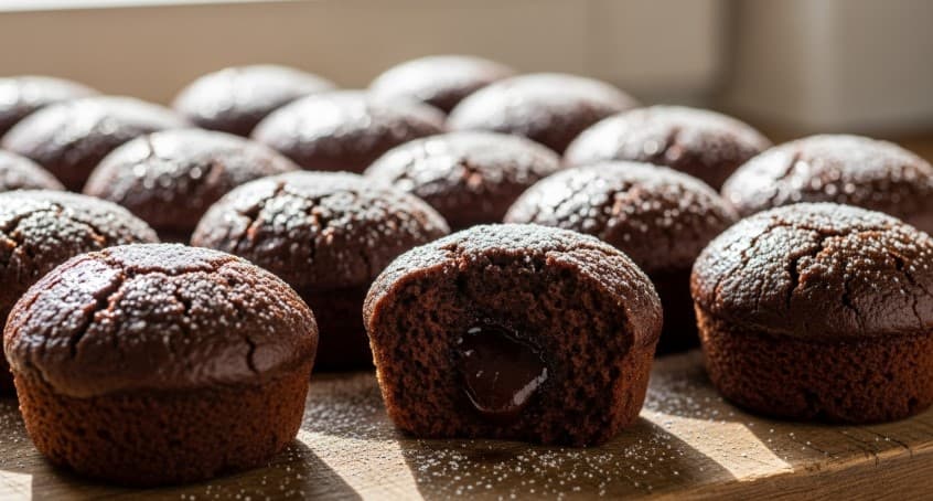 Kladdkakemuffins