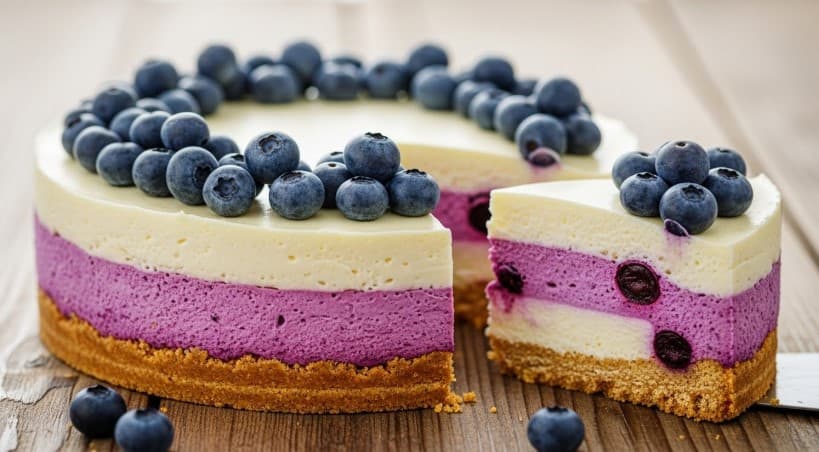 Blåbärscheesecake