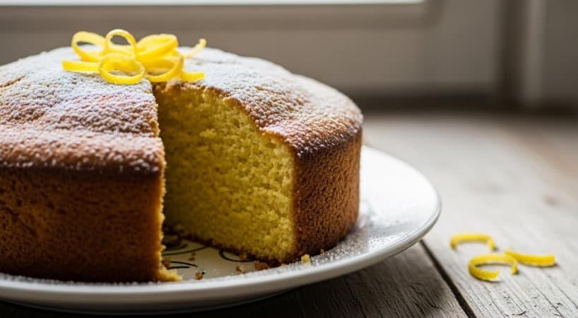 Elsas Citronkladdkaka Glutenfri med Vit Choklad och Mandelmjöl
