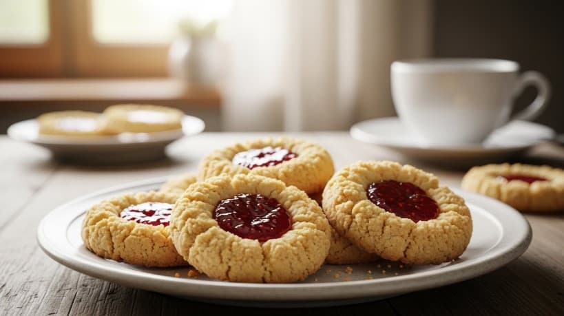 Småkakor med Hallonsylt