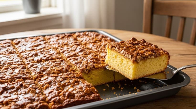 Långpanna Recept: Saftig Toscakaka med Havre & Mandel