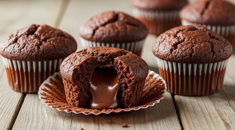 Bak Dessert: Elsas Kladdiga Chokladmuffins