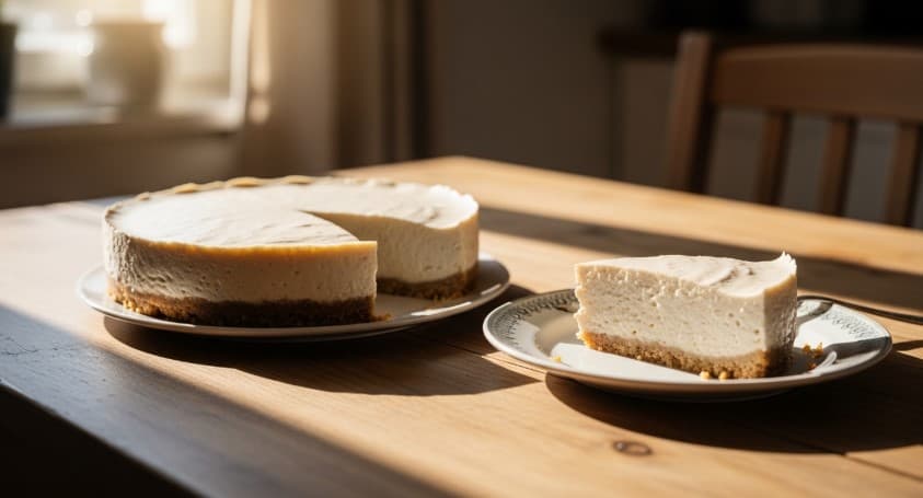 Krämig no bake cheesecake