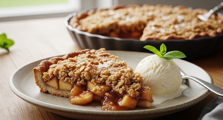 Äppelpaj Havregryn