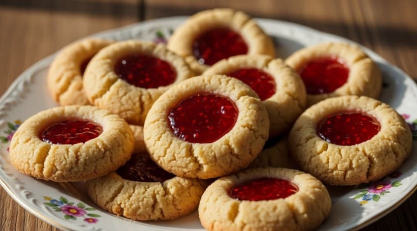 Söta Syltkakor (Klassiska Hallongrottor)