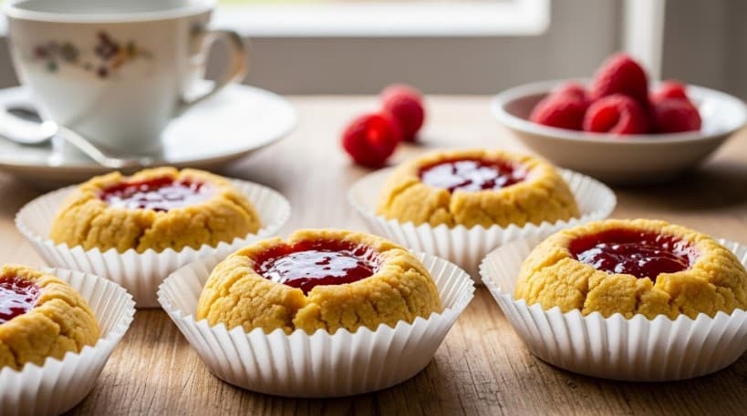 Hallongrottor – Klassiska Småkakor med Hallonsylt