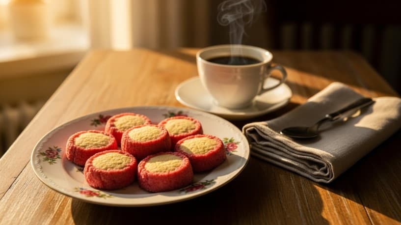 Småkakor med Rosa Kant