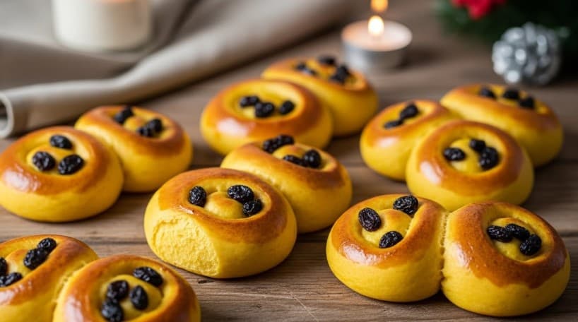 Saftiga Veganska Lussebullar