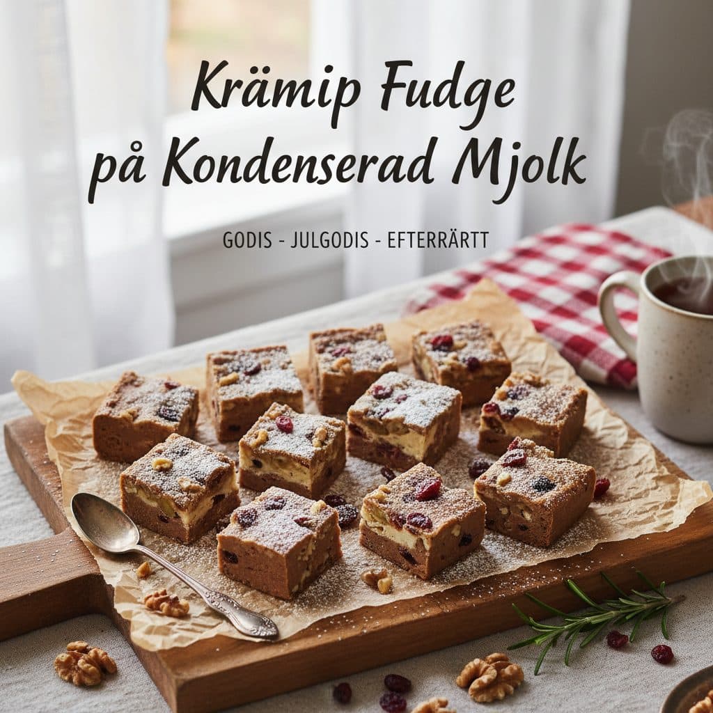 Krämig Fudge på Kondenserad Mjölk